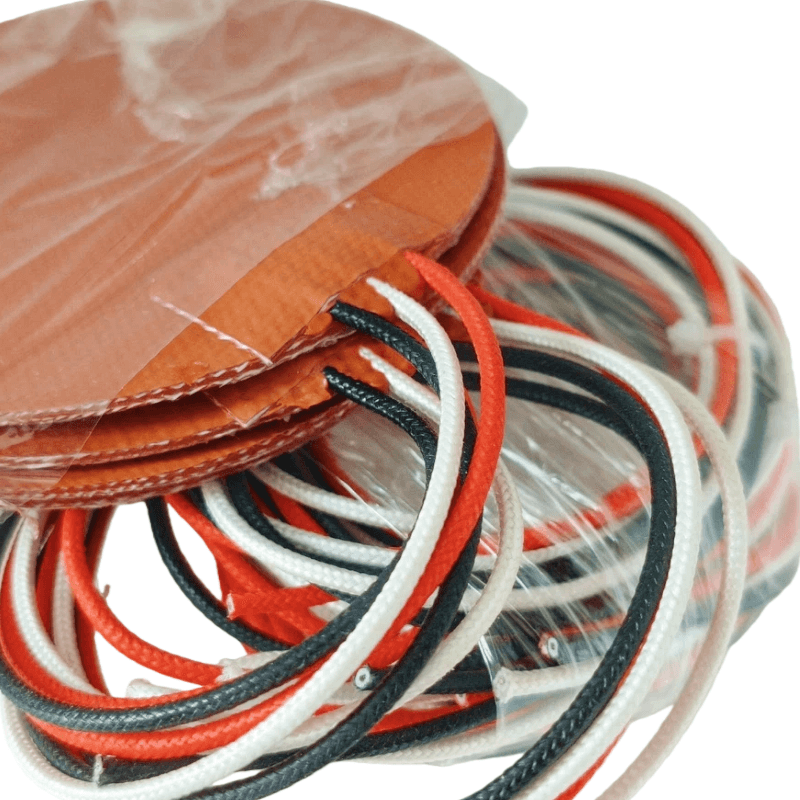 100Coussin chauffant rond en Silicone souple de mm, avec élément chauffant à roulement 230V 80W pour imprimante 3D - Image 6