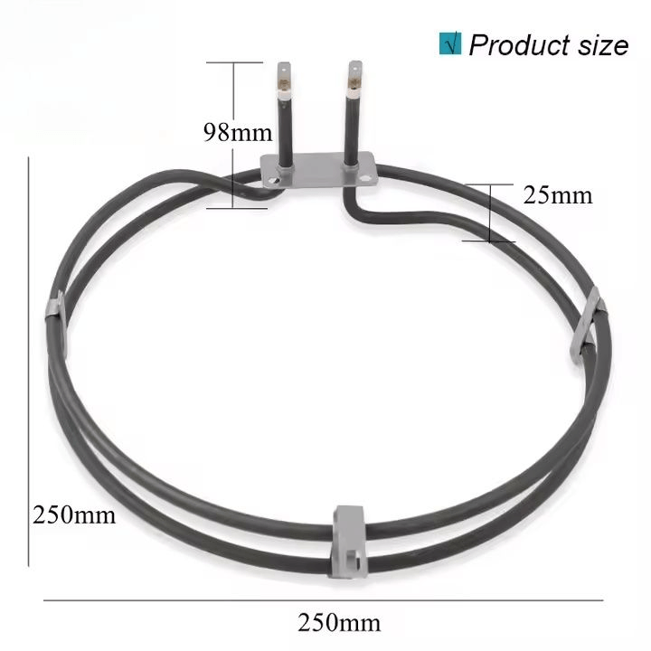 WB44T10053 Electric Stainless Steel Oven Convection Element Compatible for Ovens Replaces Heating Elements WB44K5019 - Image 5