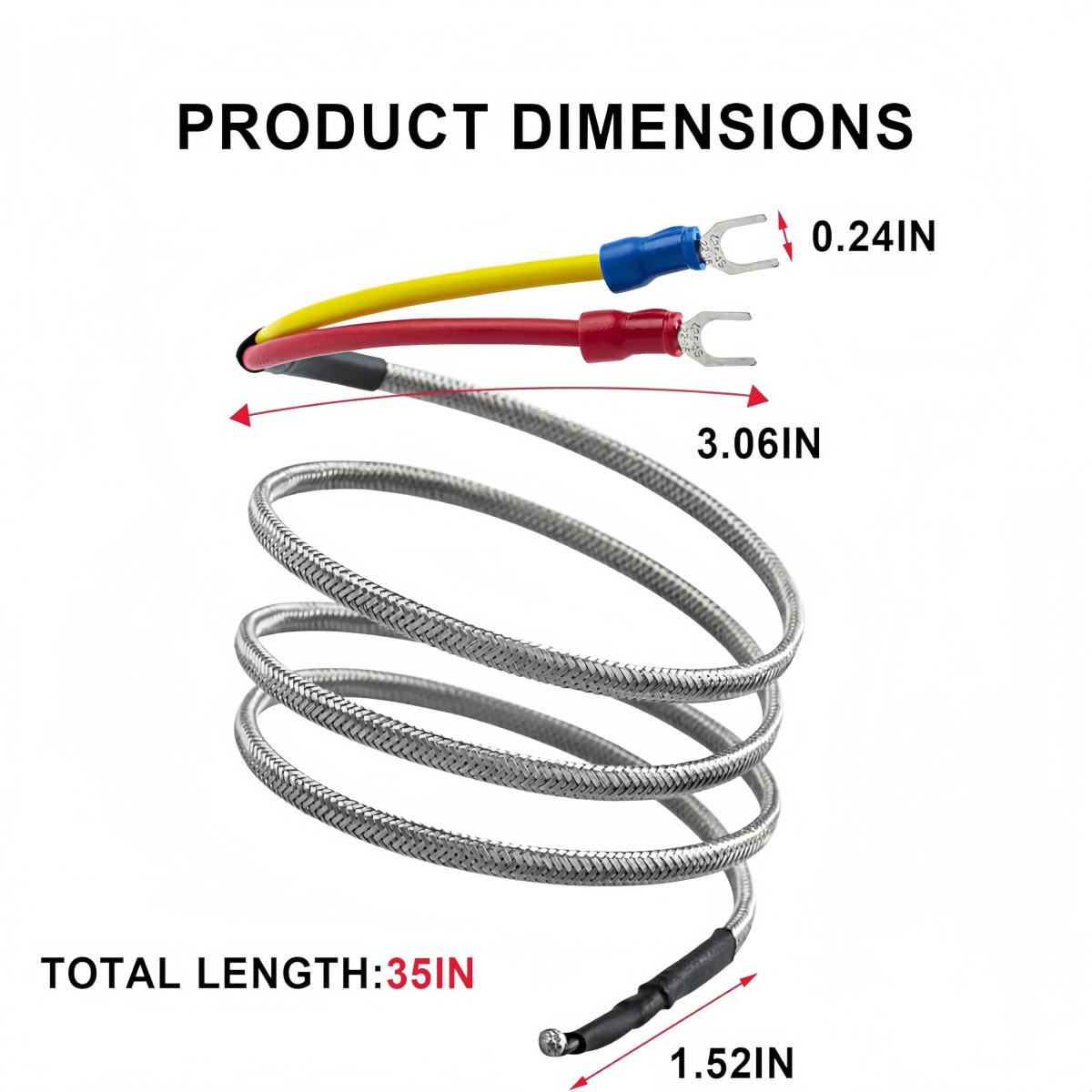 812-0210 Thermocouple Compatible with Quadrafire Heatilator 800 1000 1100ja 1200 Freestanding 1200i Insert Fit for Pellet Stove - Image 4