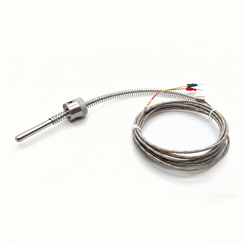 6x40mm J Type Compression Baynot Spring Thermocouple K Thermocouple Pt100 Compression Spring Couple Temperature Probe