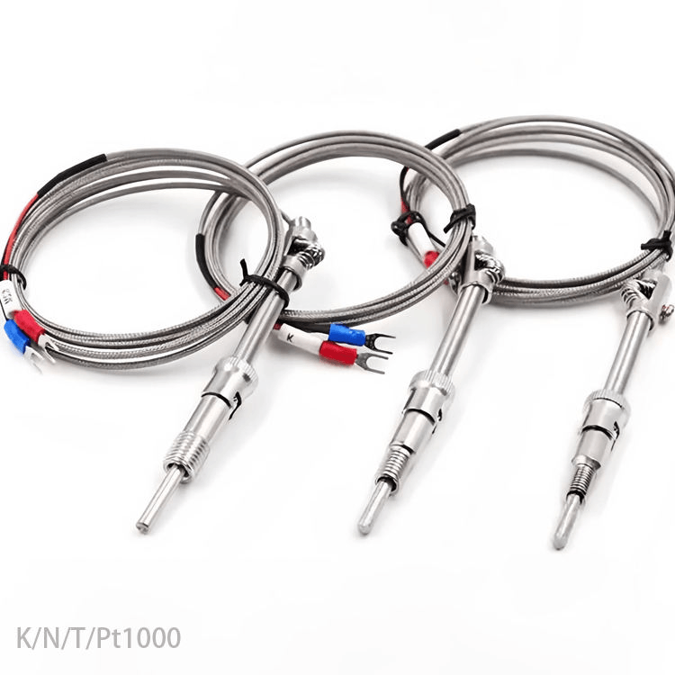 6x40mm J Type Compression Baynot Spring Thermocouple K Thermocouple Pt100 Compression Spring Couple Temperature Probe - ภาพ 5