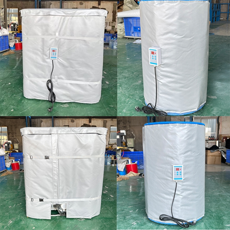 220V 200L-1000L IBC Silicone Heating Blanket Flexible Tote Heater Cover for Farm Industrial Heating Element Oil Heater - Image 3