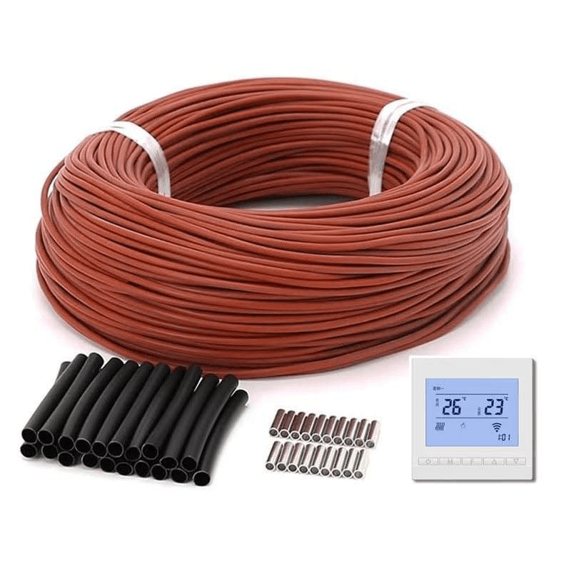 Heater Part 12K 200C Red Low Wattage Carbon Fiber Heating Electric Silicone Part for Floor Heating Pads - Billede 2