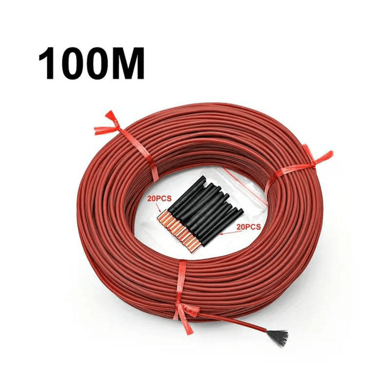 Heater Part 12K 200C Red Low Wattage Carbon Fiber Heating Electric Silicone Part for Floor Heating Pads - Billede 4