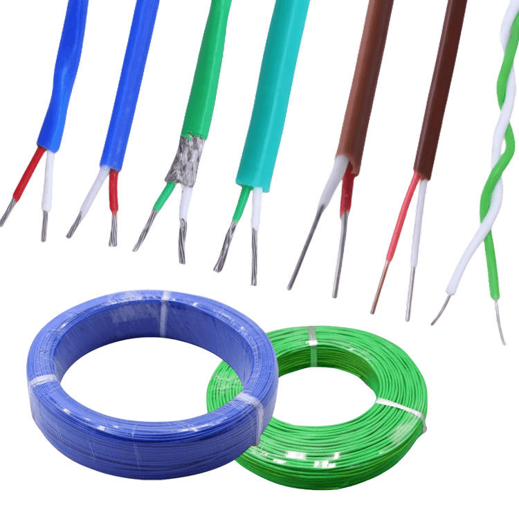 260 Degree High Temperature FEP/PTFE SS Shield K Type Thermocouple Wire KX Extension Wire & Cable KX-FFRP 2*7*0.2mm - Image 3