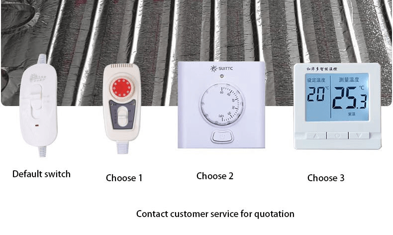 220V 25 Degree Carbon Fiber Heating Wire Underfloor Heating Mat System with PTC Resistance Core Components for Pig Cultivation - Imagen 4
