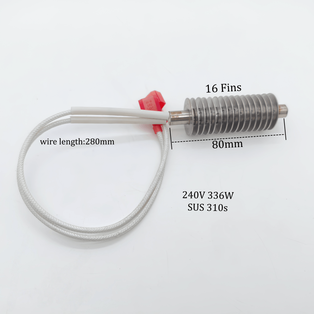 3-20-67720 Pellet Stove Igniter Finned Cartridge Heating Element for Pellet Stove Models 16Fins 240V 336W for Wood Pellet - 画像 2