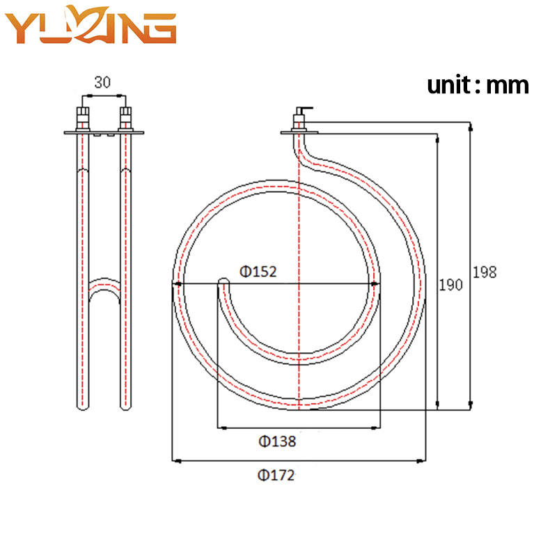 ODM Coil Heater Electric Stainless Steel Tubular Heating element Air Heater Convection for Household and Industry Oven Heating - Image 5