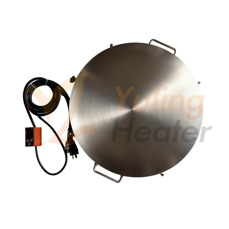 Automatic Stainless Steel Drum Base Heater Silicone Rubber Insulation Electric Heating Element for Oil Drum Metal Oil Drum