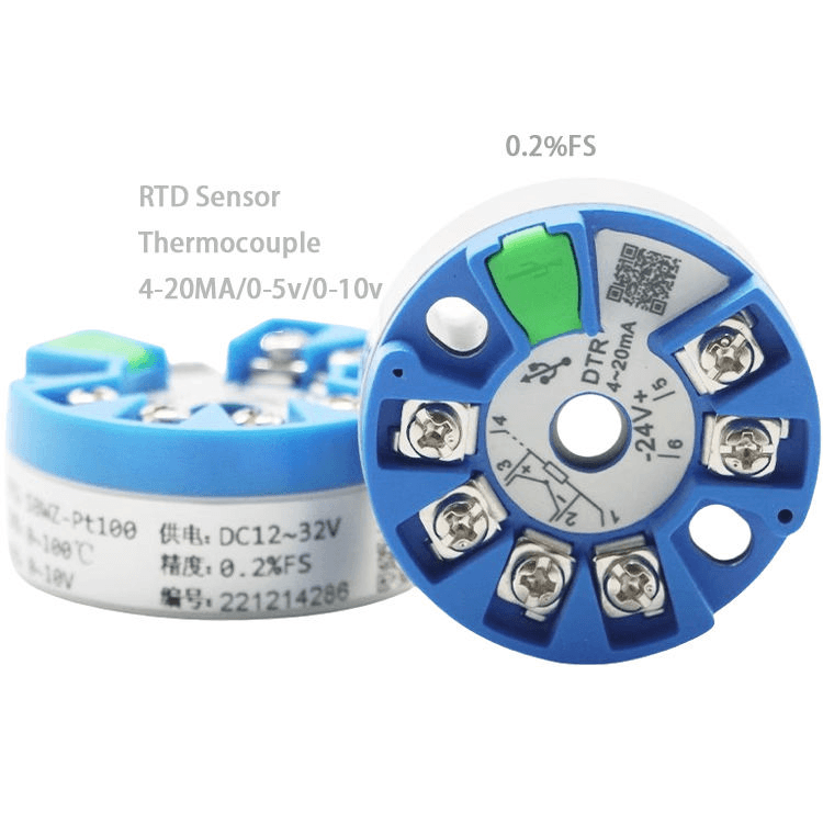 Circular Mount B/R/S/K/J Thermocouple Tranismtter 4-20MA RTD Transmitter Universal Input Analog Temperature Transmitter - Image 3