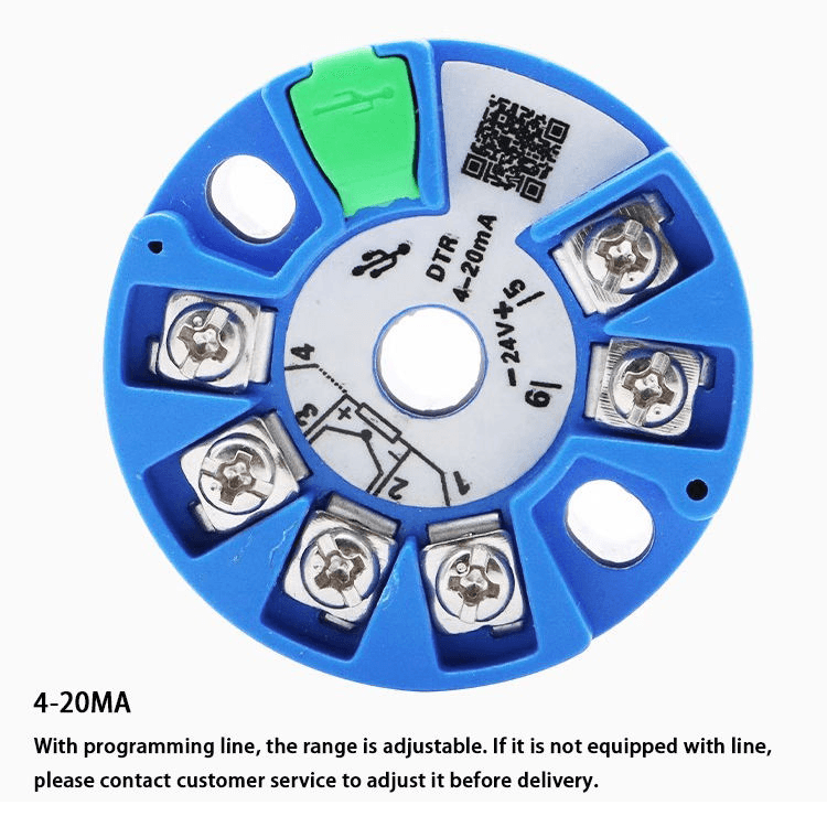 Circular Mount B/R/S/K/J Thermocouple Tranismtter 4-20MA RTD Transmitter Universal Input Analog Temperature Transmitter - Image 6