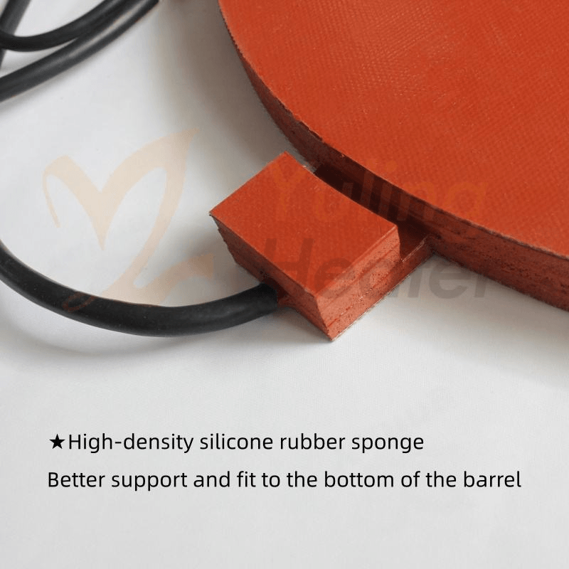 Drum Base Electric Heating Plate Automatic Barrel Bottom Silicone Rubber Heater Insulation Material Heating Wire Core Component - Bild 5