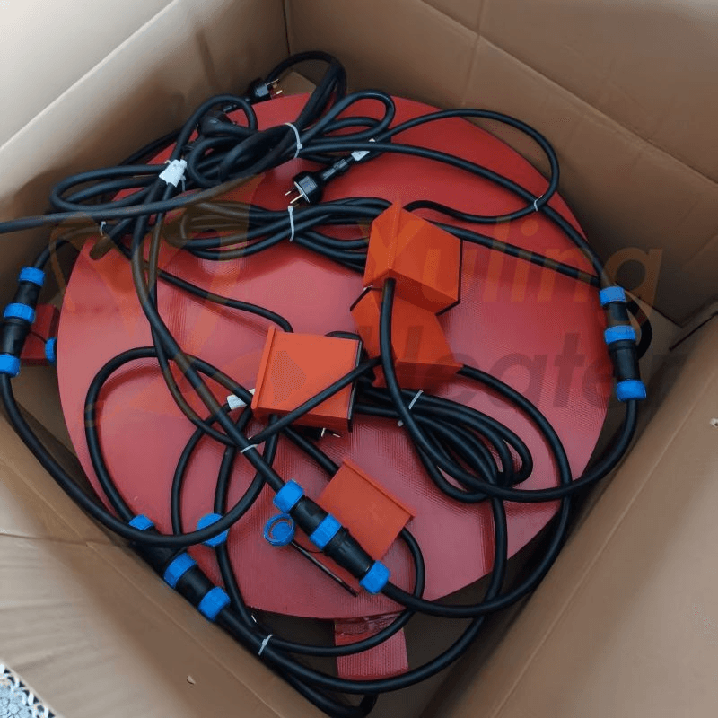Drum Base Electric Heating Plate Automatic Barrel Bottom Silicone Rubber Heater Insulation Material Heating Wire Core Component - Bild 6