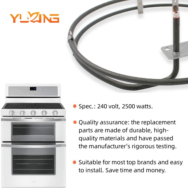 WB44T10053 Oven Convection Element Compatible with for Kenmore Ovens Replaces Heating Elements WB44K5019 WB44T10001 WB44T10020 - Image 6