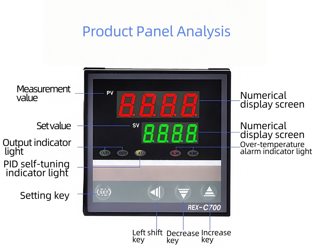 Rex-c100 Temperature Controller Heating Plate PID Temperature Control Temperature Adjustment Thermocouple 1300℃ Probe - Image 4