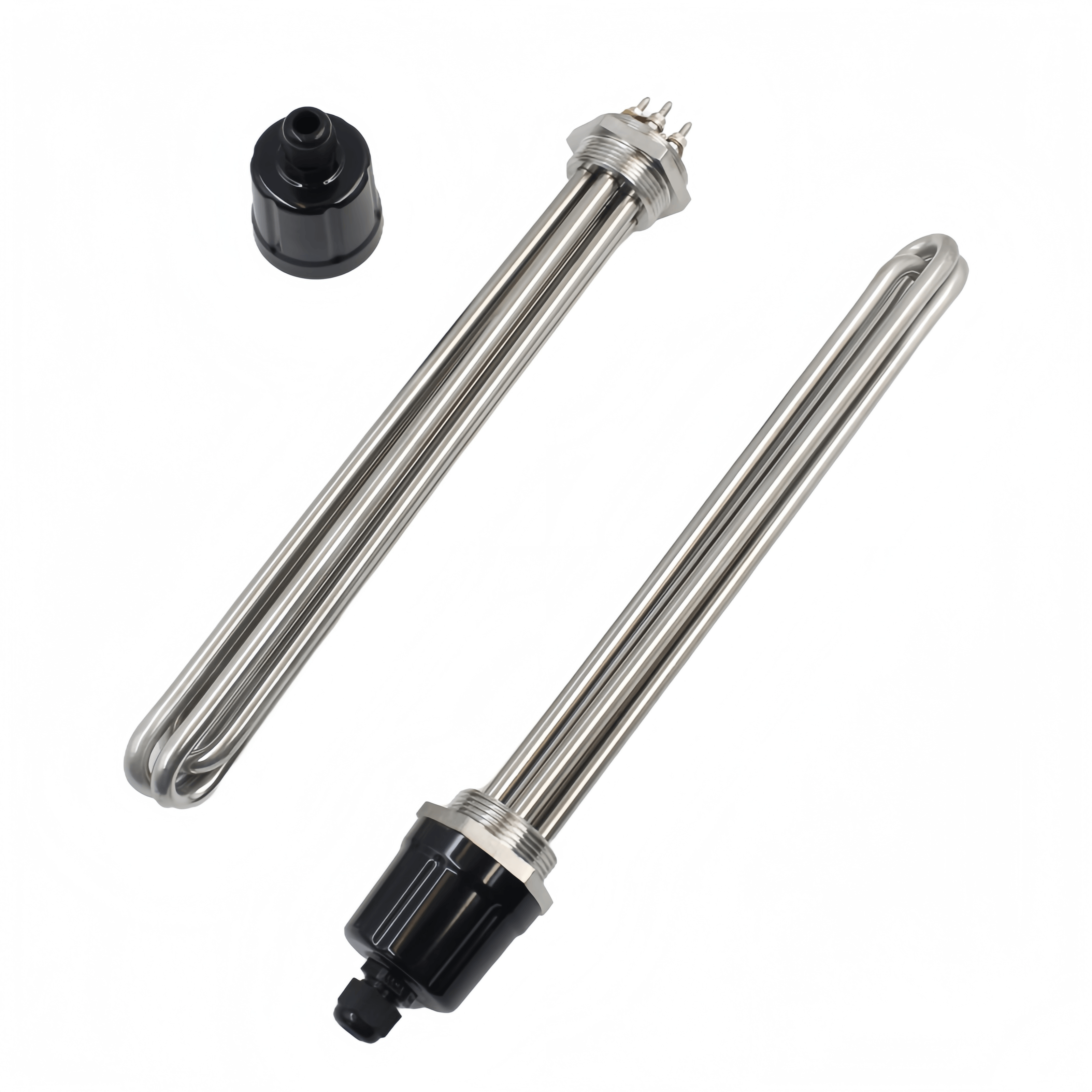 5000W Stainless Steel Electric Tank Boiler Heater 220V Immersion Heating Element Outdoor Kitchen Water Heater for Household Use