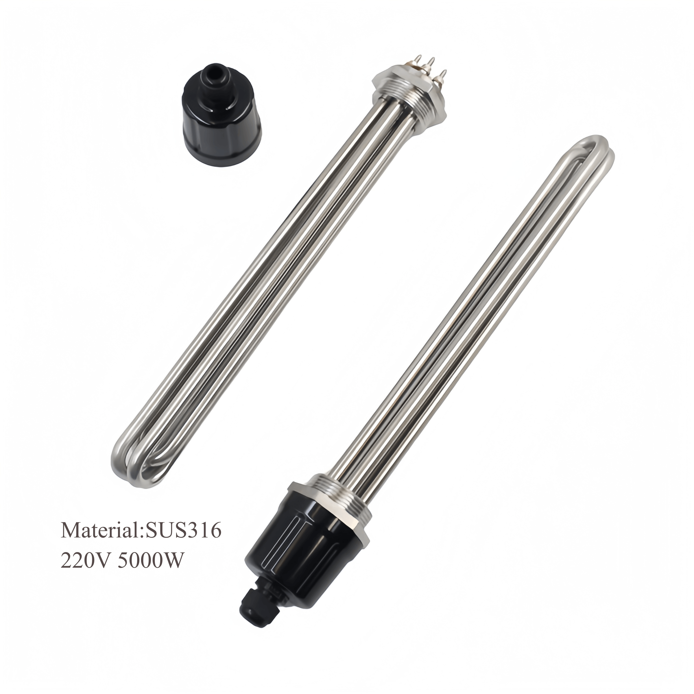 5000W Stainless Steel Electric Tank Boiler Heater 220V Immersion Heating Element Outdoor Kitchen Water Heater for Household Use - Imagen 3