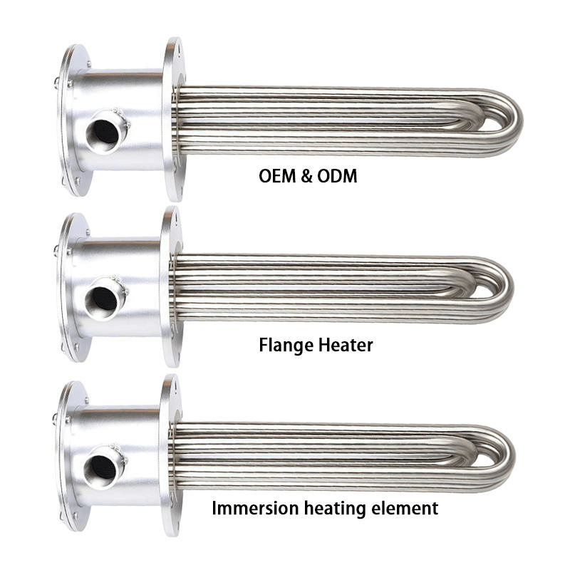 Custom Stainless Steel 380V Explosion-proof Industrial Water Tank Electric Heating Element High Power Flange Heating Tube - 图片 2