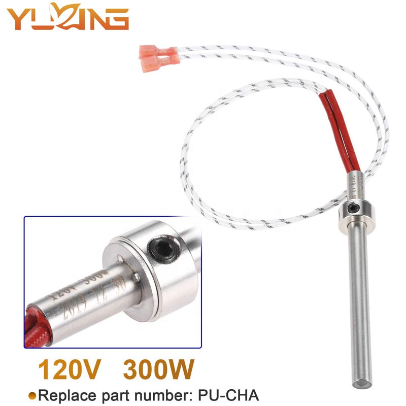 PU-CHA Pellet Stove Igniter Ignitor for England Stove Fireplace & Grill 300W 4-3/4" Stainless Steel 120V Long Service Life - Imagem 5