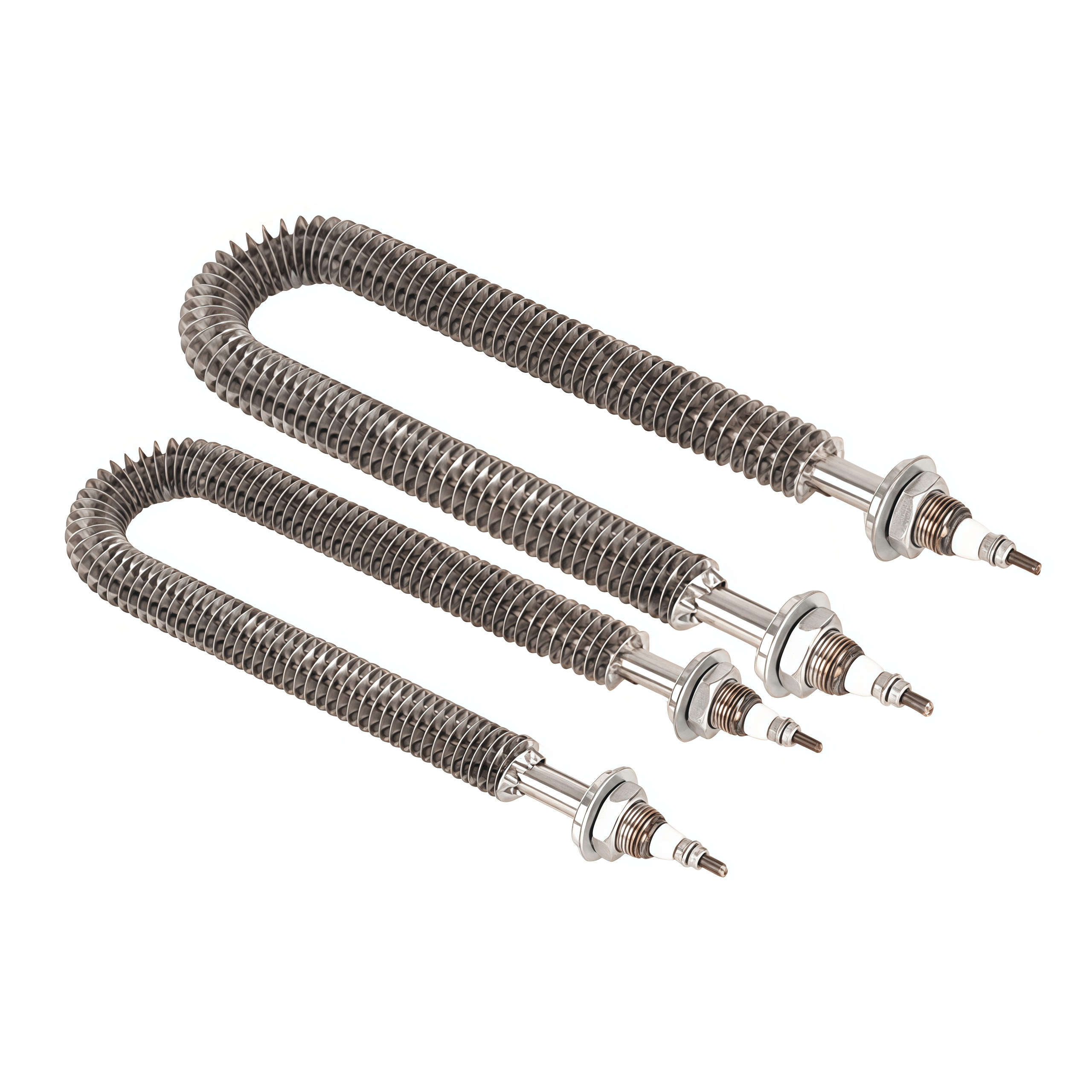 U Shape 500W 800W 1KW 2KW Stainless Steel Electric Oven Heater Air Heating Finned Tubular Nichrome Heating Elements