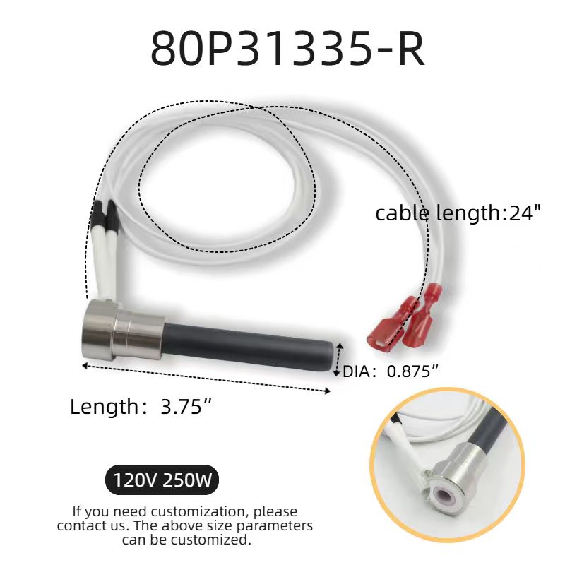OEM 250W 120V Ceramic Igniter Pellet Alumina Heater Wood Pellet Stove Burner with Heating Wire Core Component of Heating Element - Image 2