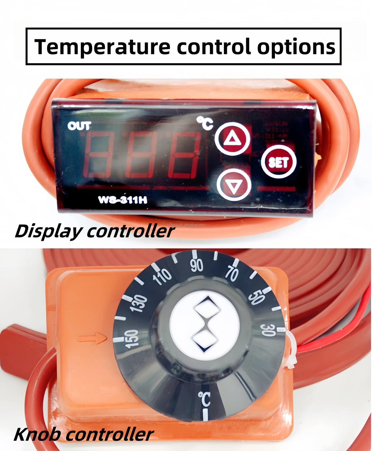 220V Industrial Type Band Heater Flexible Silicone Rubber Oil Drum Heater with Temperature Control for Heating Plate and Drum - Bild 6
