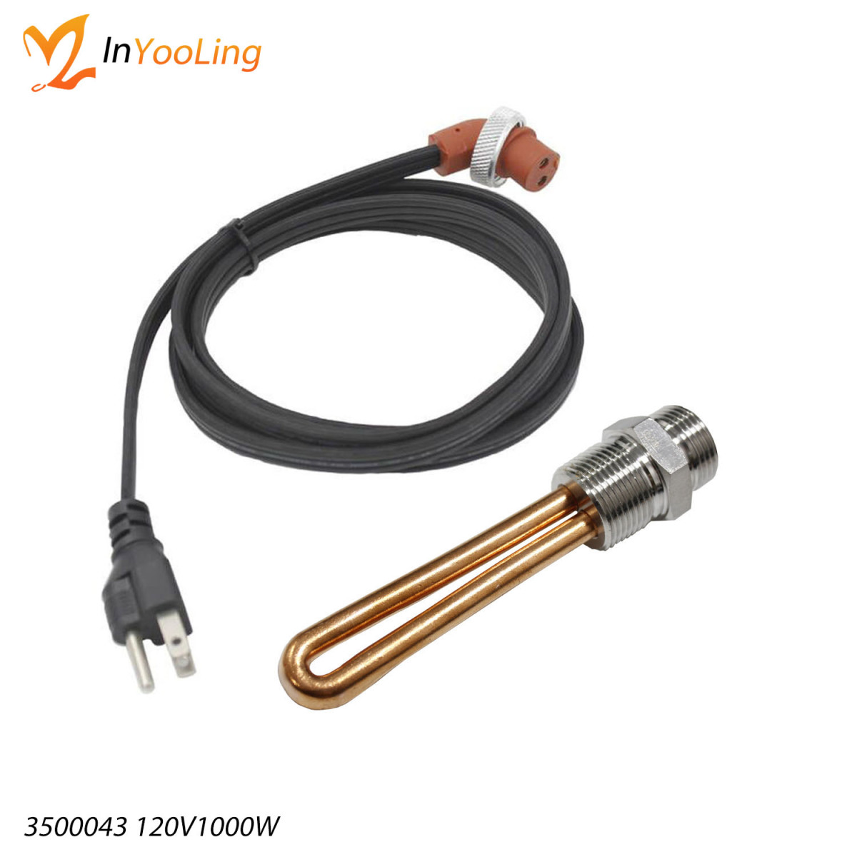 3500043 エンジンブロックヒーター3/4" NPT ネジ 120 ボルト 1000 Watts with Cordset Cord and Plug Protector - Image 5