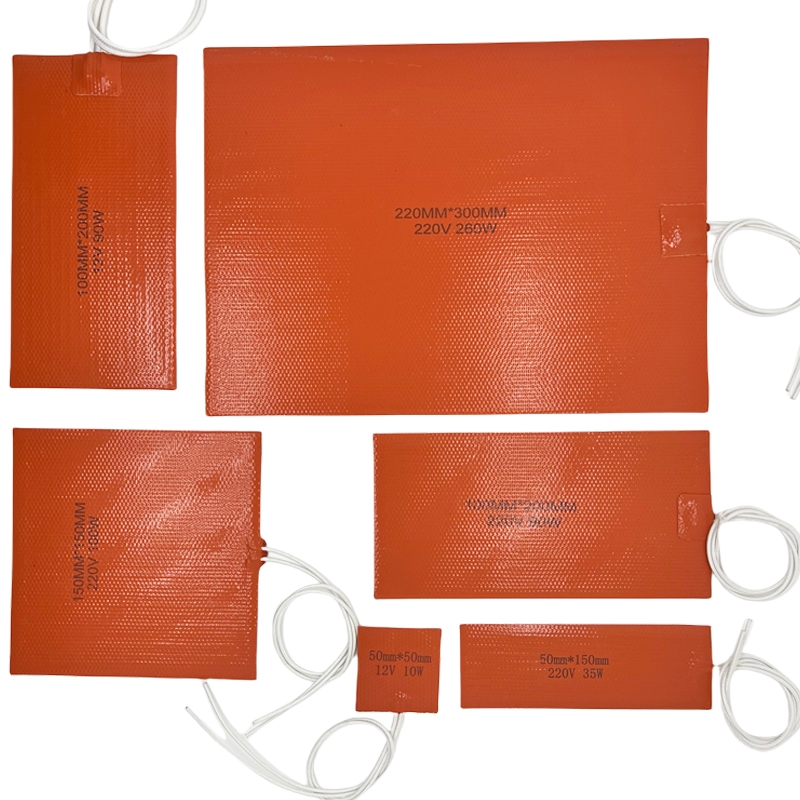 4 Sztuk silikonowa gumowa podkładka grzewcza-opaska termiczna gorąca podkładka grzewcza 35W 220V elastyczna silikonowa mata grzewcza gumowy koc grzewczy(2x6 cali) - Image 6