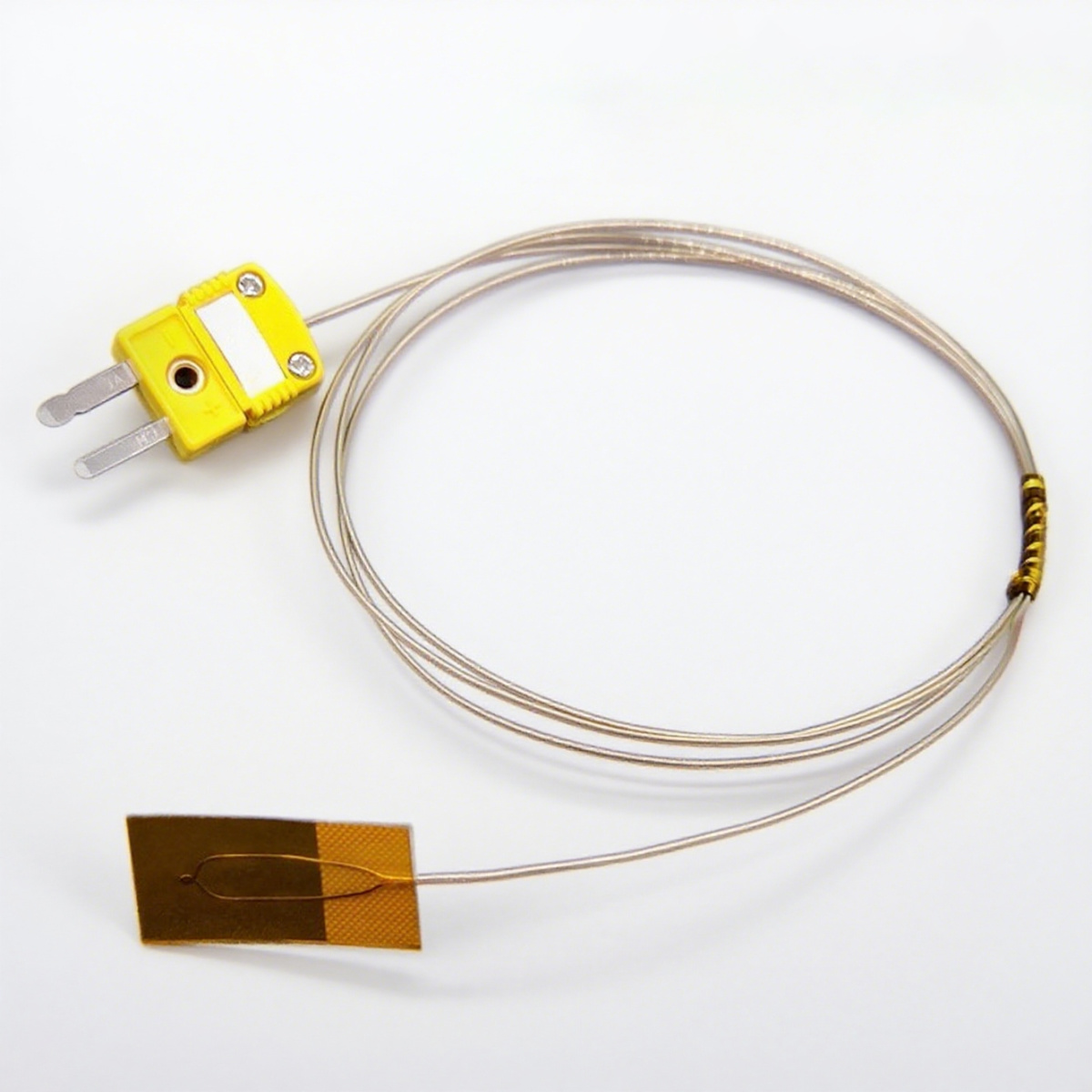 25mmx15mm K/T termopaar isekleepuv polüimiidist kiire reageerimisega pinnale paigaldatav pulga termopaar 260C temperatuuriandur OEM - Pilt 2