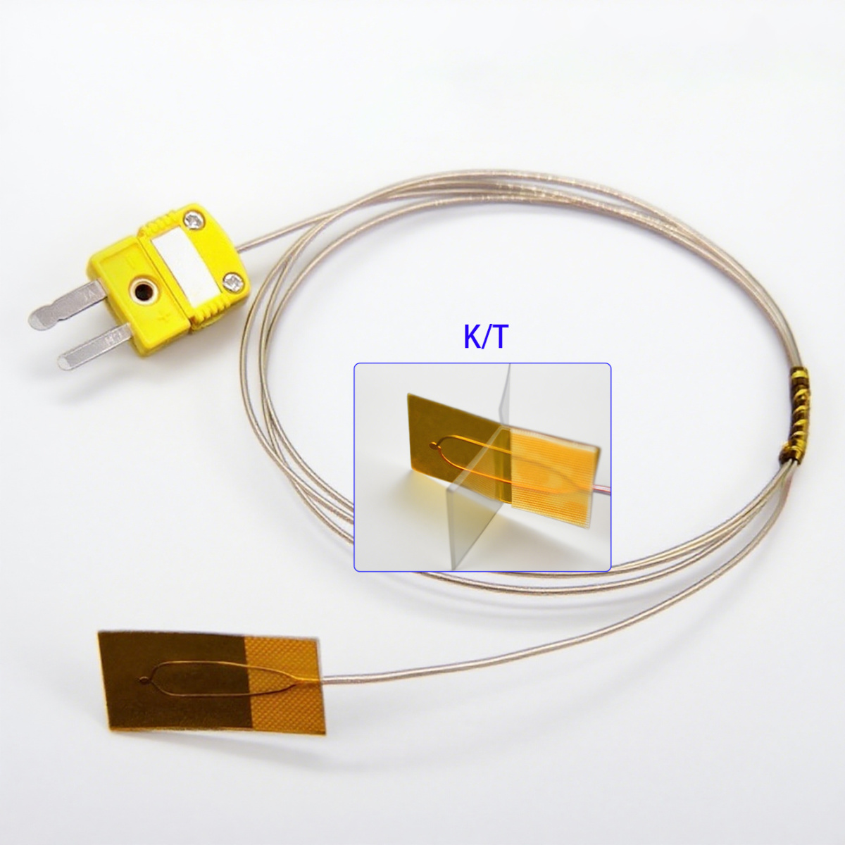 25mmx15mm K/T Thermocouple Self-Adhesive Polyimide Fast Response Surface Mount Stick Thermocouple 260C Temperature Sensor OEM - Image 5