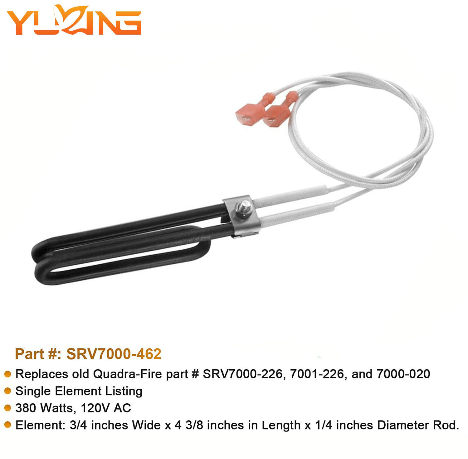 SRV7000-462 Stainless Steel Loop Igniter Compatible with Quadrafire Pellet Stove Eco Choice Igniter Replacement for 812-3811 - Image 5