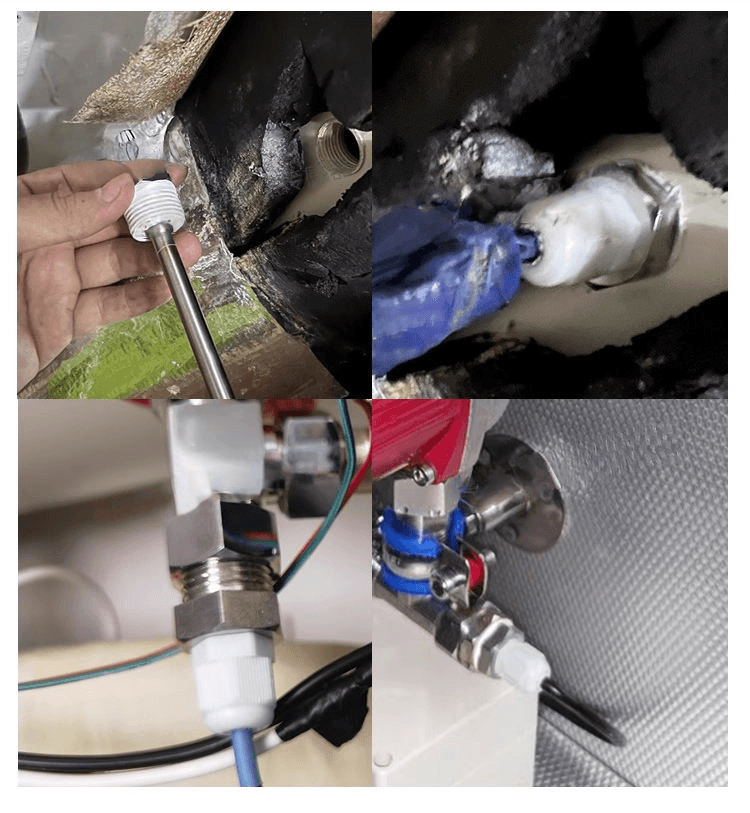 SS304 Protective Cover Solar Energy Temperature Probe Thermocouple Protect Tube OEM ODM - ภาพ 4
