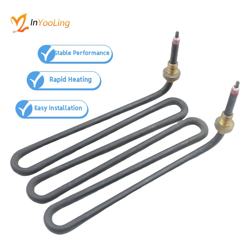 1300W 220V Tubular Heating Element for Tilting Bratt Pan Stainless Steel 194mm W 100mm H 117mm - Image 2