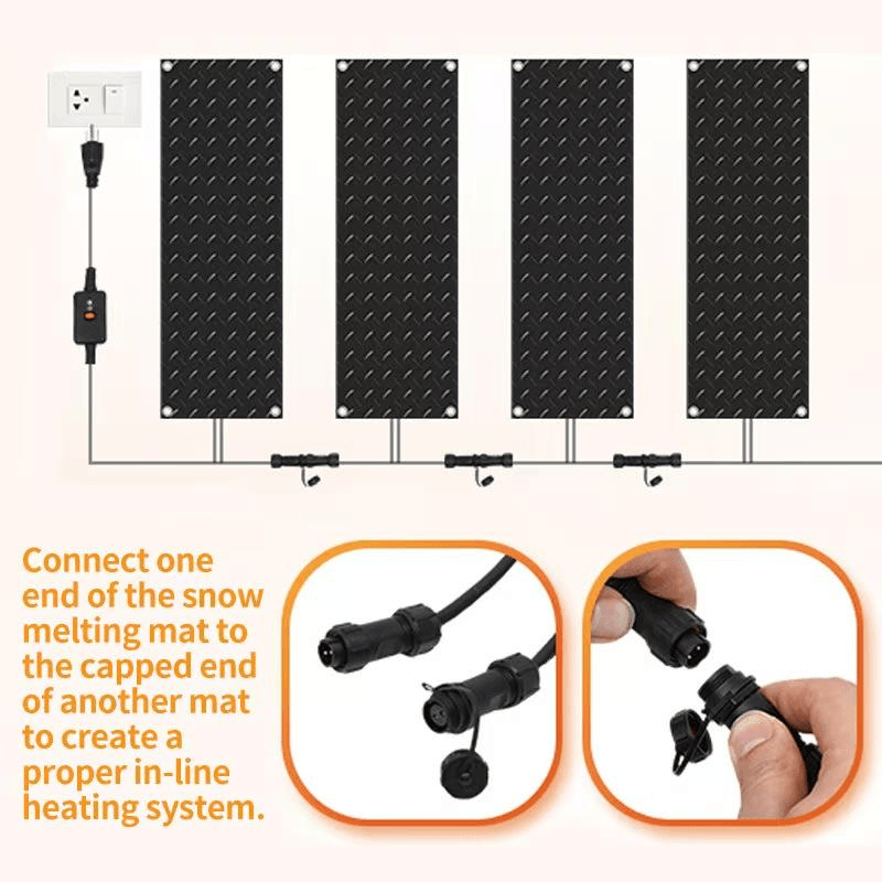 Adjustable Temperature Controller Anti-Slip Industrial Silicone Flexible Heater Heating Element 220v Snow Melting Heating Mat - Image 4