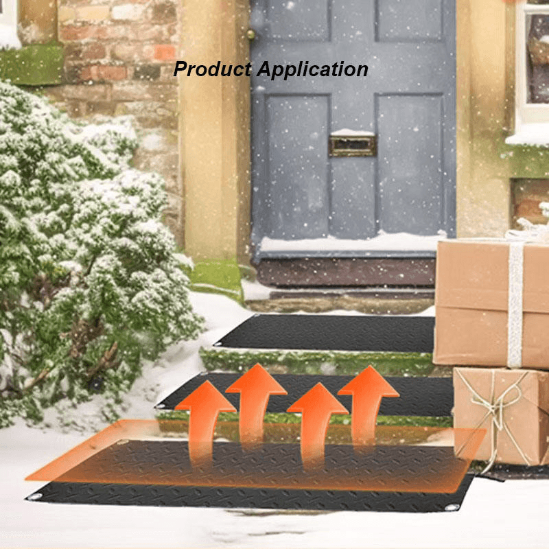 Adjustable Temperature Controller Anti-Slip Industrial Silicone Flexible Heater Heating Element 220v Snow Melting Heating Mat - Image 5