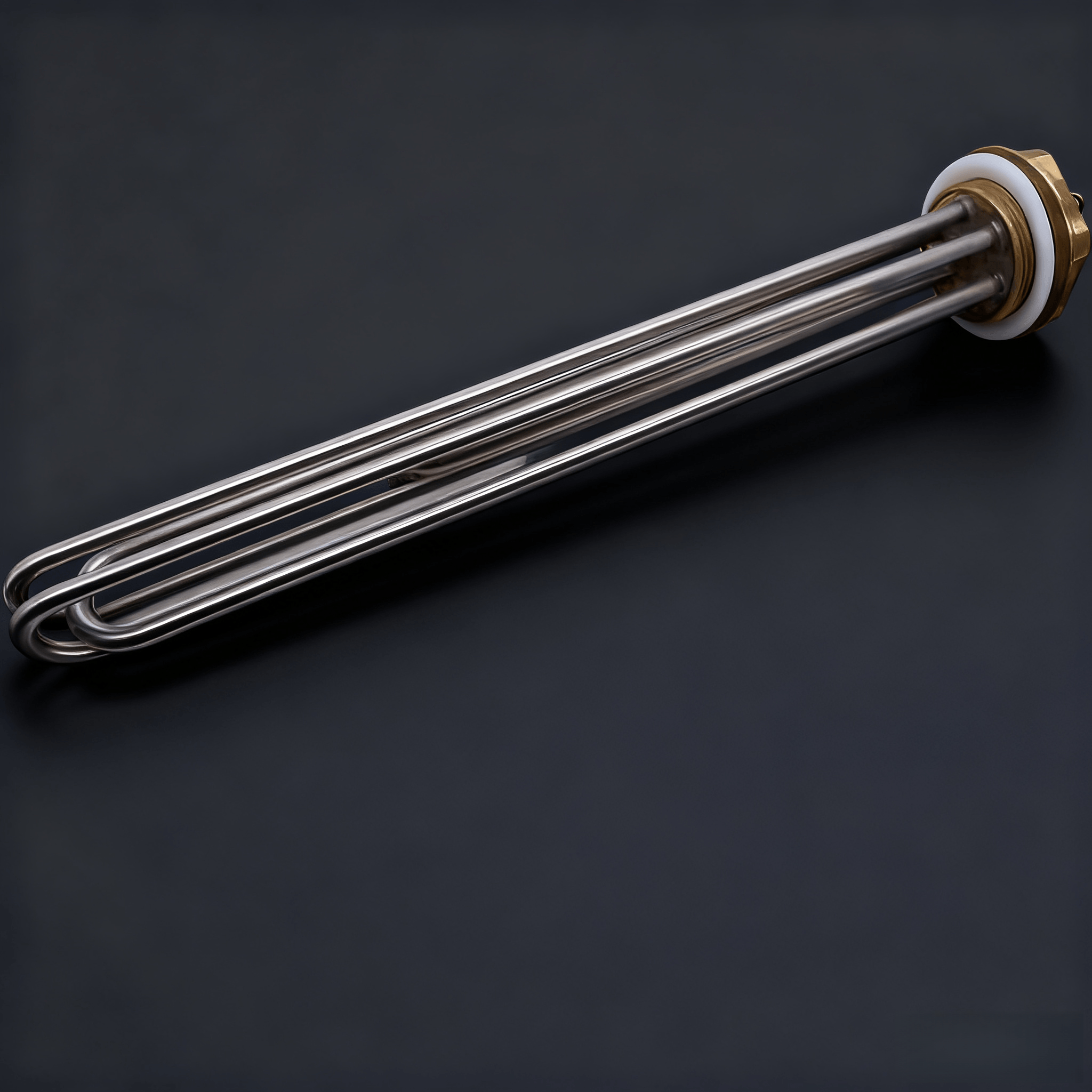 DN40 Stainless Steel Immersion Heater for Boiler & Solar Water Tank Flange Electric Heating Tube 380V/220V 3-12kW