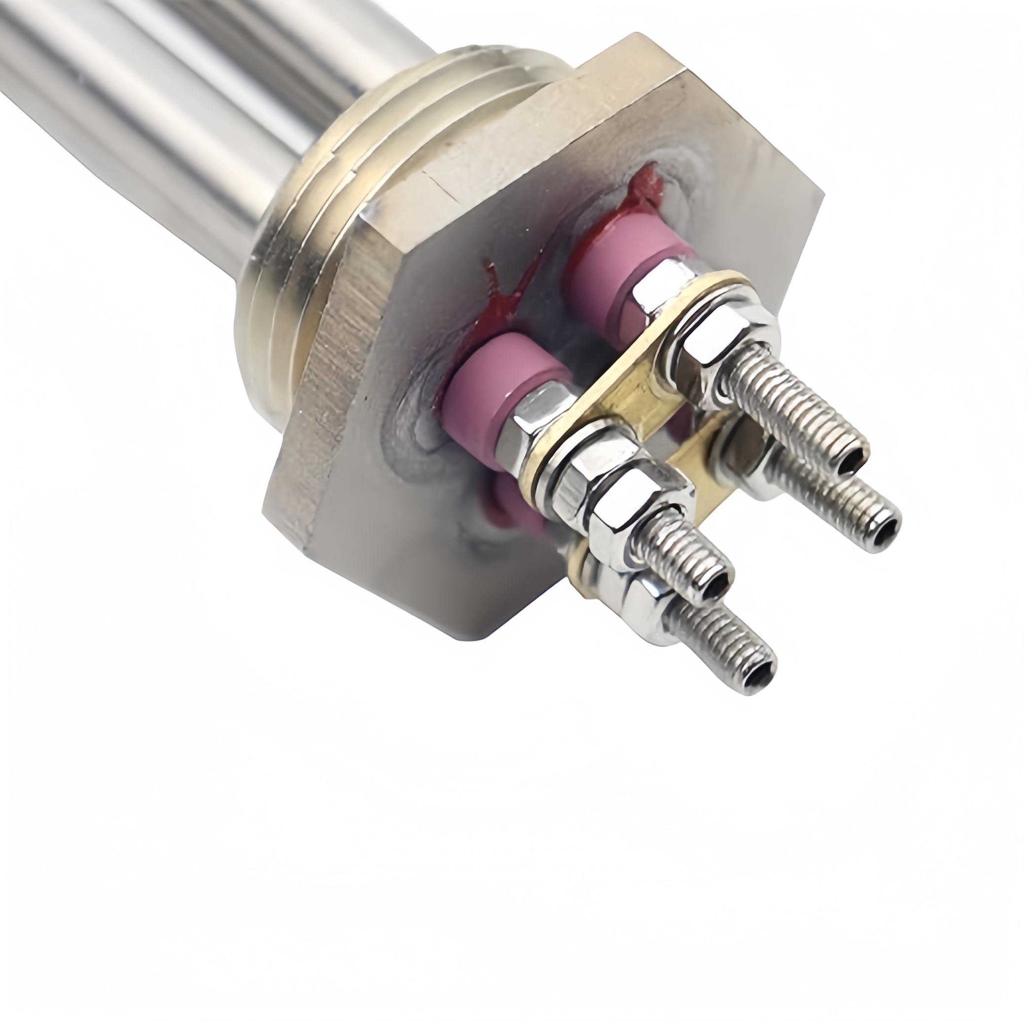 12V Stainless Steel Submersible Water Heater Element 1 Inch Fitting Double U Type Immersion Heater with 500W or 750W Power - Pilt 2