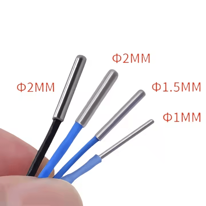 Pt100 Silicone Rubber Rolled-Edge Temperature Sensor Probe Waterproof and Oil-Resistant Custom ODM Support - 영상 5
