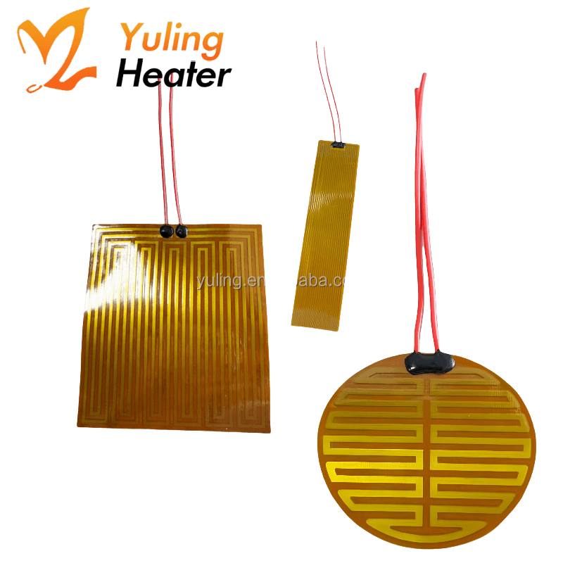 High-Efficiency 3.5v 5v 12v 24v 48v Electric Heating Elements Silicone Band Heater Bearing Core for 3D Printing Applications