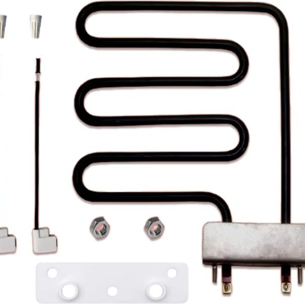 800 W Stainless Steel Electric Smoker Heating Element Kit 120V Motor Core Equipment with Baffle Replacement for Household Use