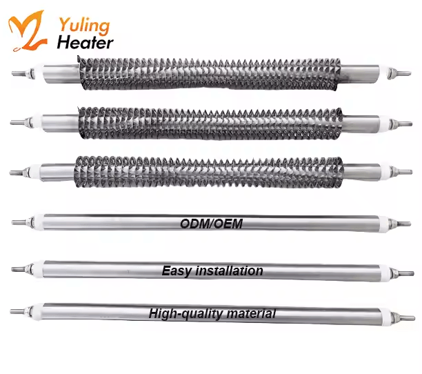 I Type Stainless Steel High-Temperature Resistance Finned Heat Exchanger 220V/380V Dry-Burn Electric Heating Competitive Price - Pilt 2