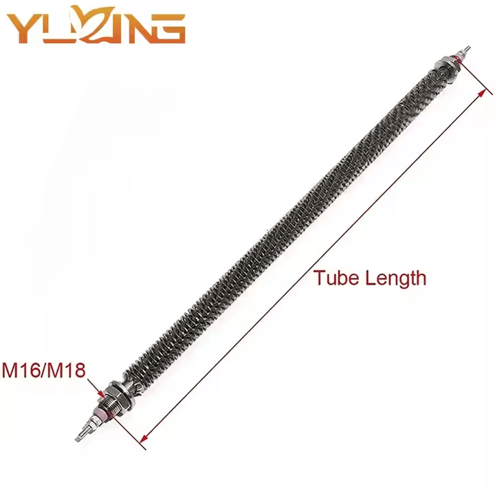 I Type Stainless Steel High-Temperature Resistance Finned Heat Exchanger 220V/380V Dry-Burn Electric Heating Competitive Price - Pilt 3