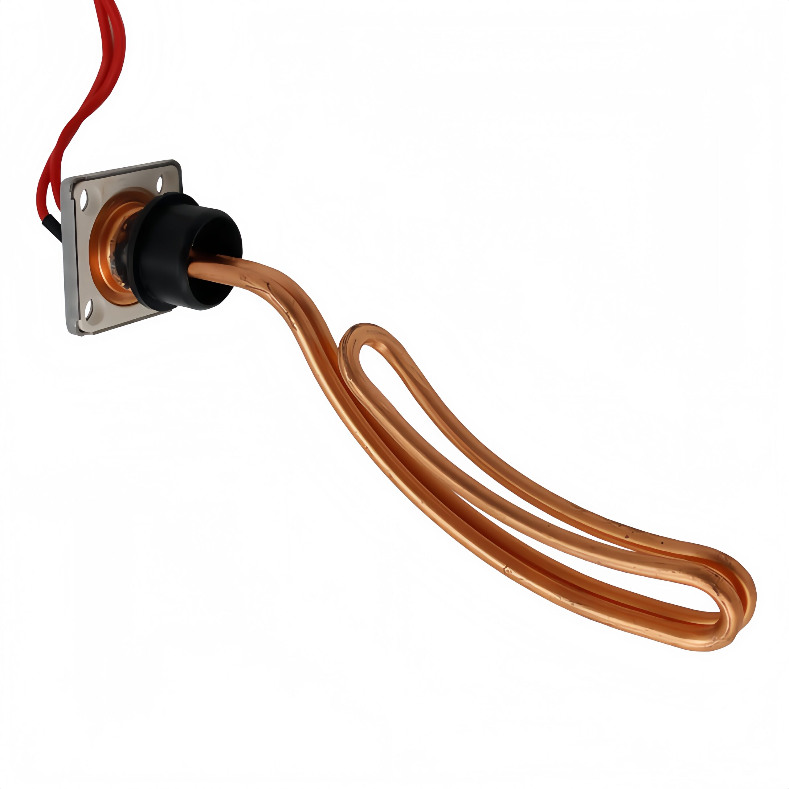 Customized 240V 2500W Copper Sheath Immersion Heater Bolt-On Brass Water Heating Element New Condition Equipment Resistance Wire