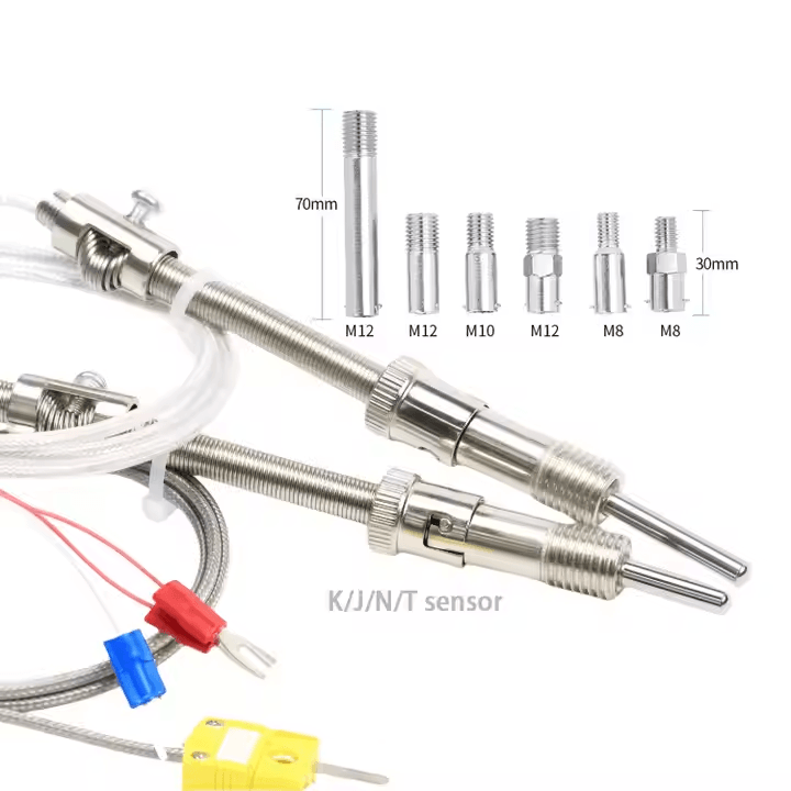 500C K-type Thermocouple, E-type Compression Spring Thermocouple, M8M6 Screw Thermocouple