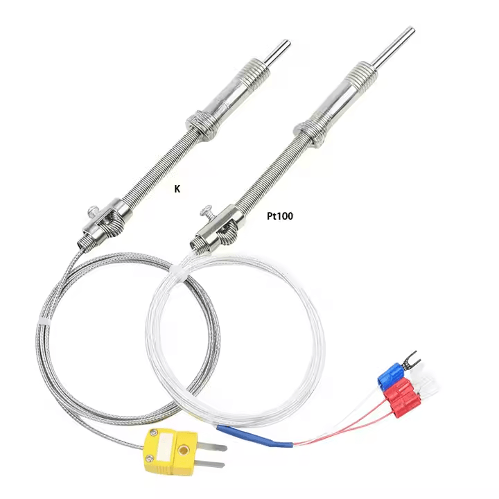 500C K-type Thermocouple, E-type Compression Spring Thermocouple, M8M6 Screw Thermocouple - Изображение 2