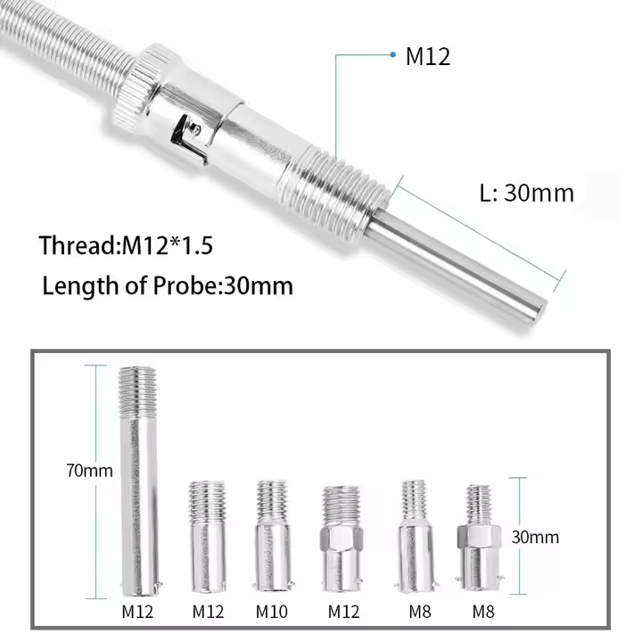 500C K-type Thermocouple, E-type Compression Spring Thermocouple, M8M6 Screw Thermocouple - Изображение 3