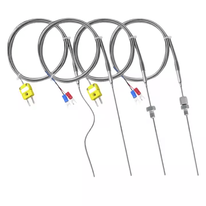 OEM K Type Thermocouple Lead Wire Temperature Sensor J/T/E Flexible Mineral Insulated Armored Sheathed Custom ODM Support - 영상 2