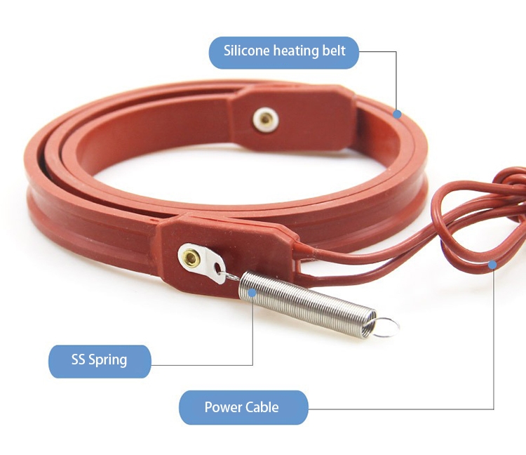 Customizable 220V Silicone Rubber Electric Heating Tapes for air Conditioning Compressors - Image 4