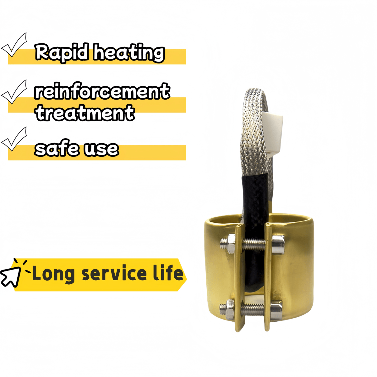 All-copper Heating element 220V High-temperature Resistant and Anti-corrosion Injection Molding Machine Nozzle - Image 4