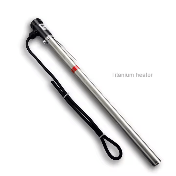 Tiges chauffantes en titane, Tubes chauffants en titane résistants aux acides et aux alcalis, Réchauffeurs de liquide spéciaux pour cuves de galvanoplastie - Image 2